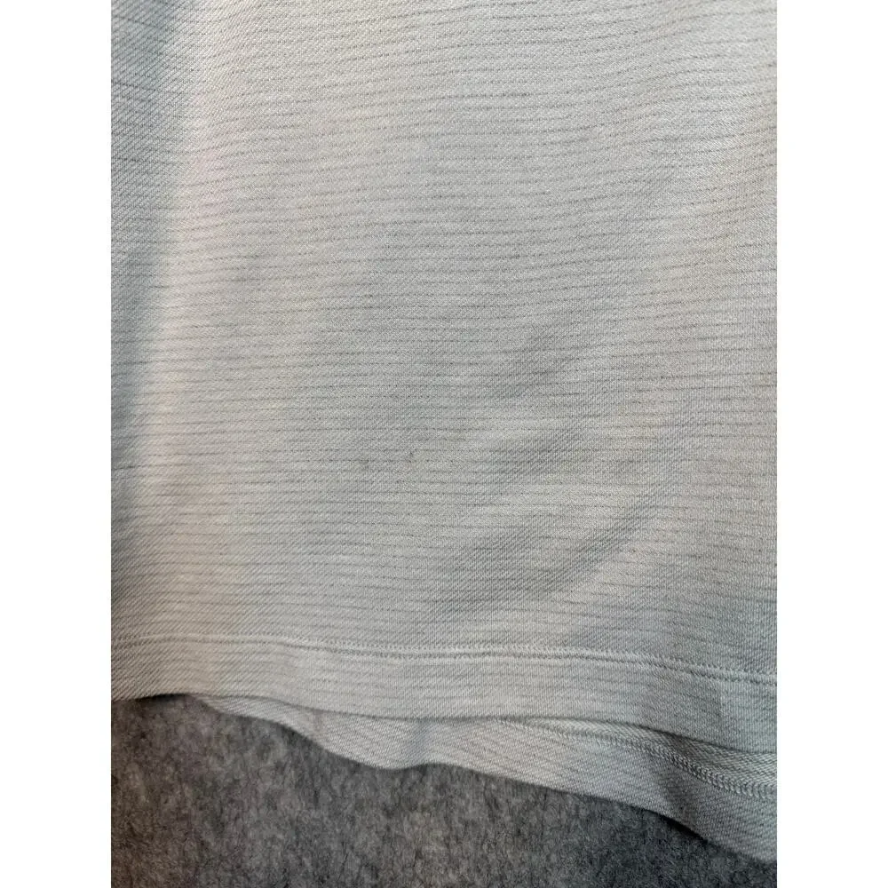 Lululemon Mens Gray Striped XL Performance Polo Stretch Comfort Golf Preppy - Picture 3 of 7